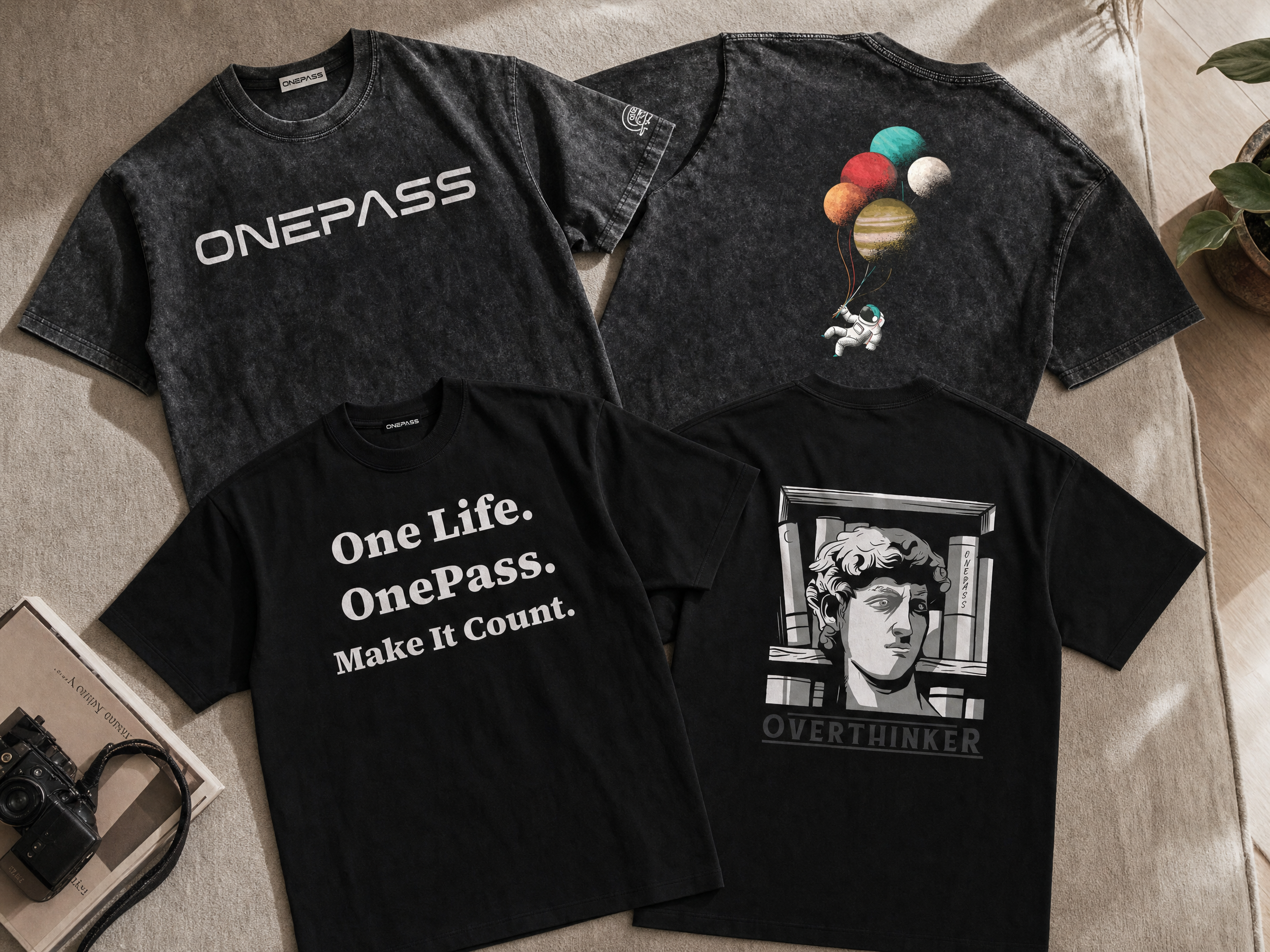 The Thinker's Pack — 2 Tees for $40